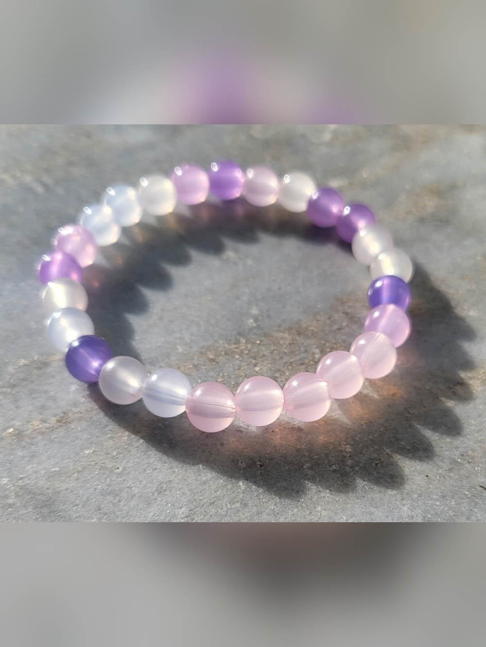 Handmade UV-Sun Reactive Beaded Bracelet